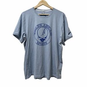 Brooks Running Mens Distance Short Sleeve T Shirt Size XL Blue‎ Athletic Gym NWT